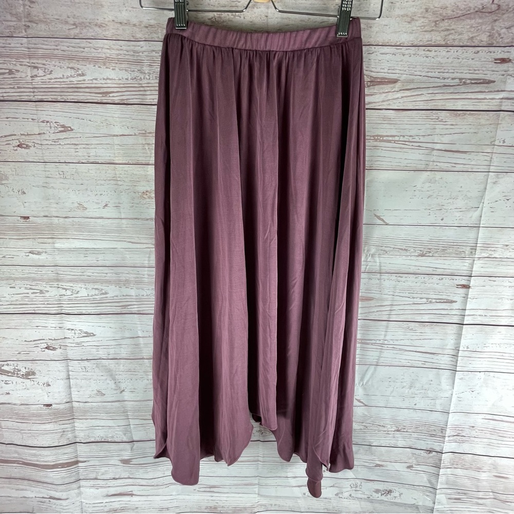 Amadi Anthropologie Jupe Skirt Woman’s Sz S Purple Flowy Fairy Core Ballet Core